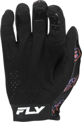 Guantes Fly Lite Outline Negro/Rojo/Purpura Niño